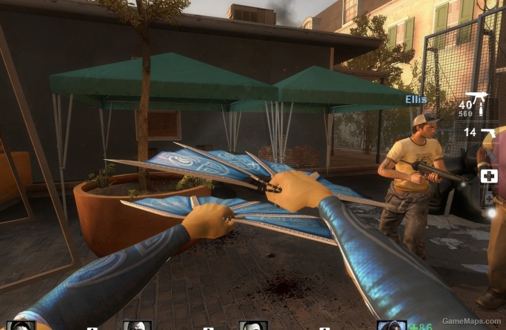 Kitana's steel fans (machete)