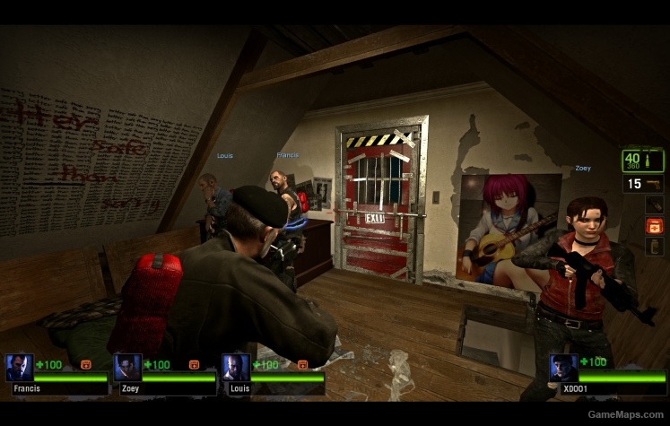 L4D1 Blue Sacrifice Survivor Portraits
