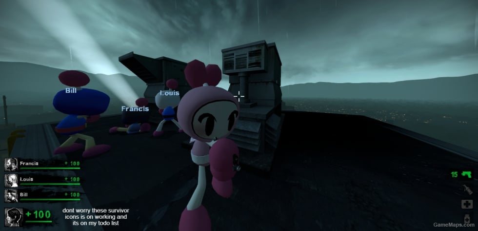 L4D1 Survivors replaces Super Bomberman R Characters