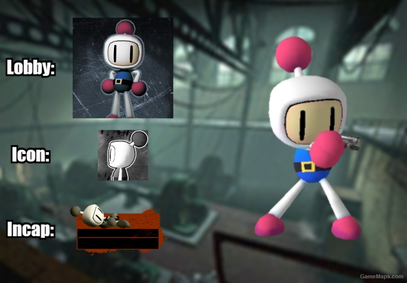 L4D1 Survivors replaces Super Bomberman R Characters