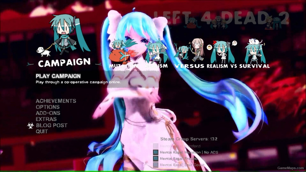 L4D2 Background: Miku Hatsune (MMD~Rather Be)