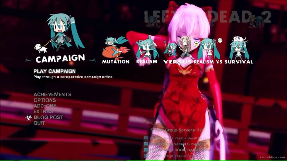L4D2 Background: Miku Hatsune (MMD~Rather Be)