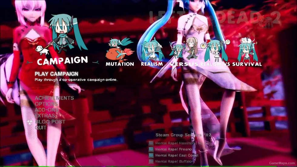 L4D2 Background: Miku Hatsune (MMD~Rather Be)