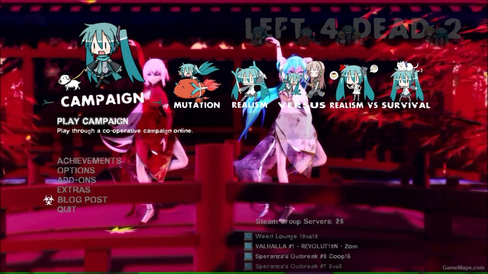 L4D2 Background: Miku Hatsune (MMD~Rather Be)