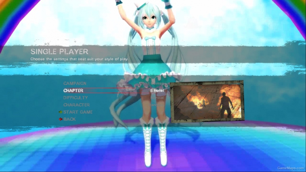 L4D2 Background: Miku Hatsune (MMD~PONPONPON)