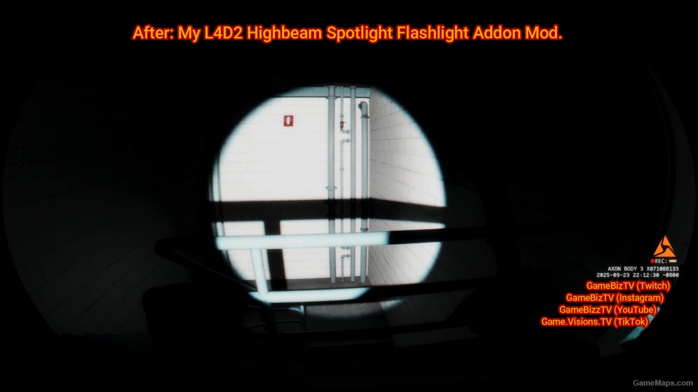 l4d2 No Bullet Tracers and High-beam Spotlight Flashlight Addon Mods by GameBizz