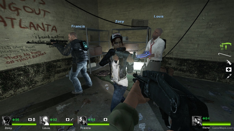 L4D2 White lie Zoey skin Episode 2 part 4