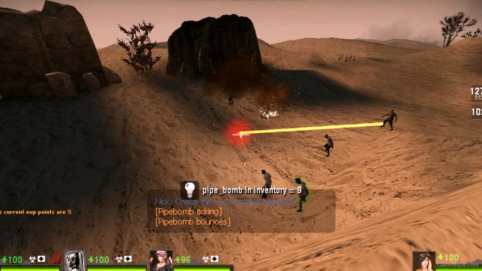 Laser Pipebomb (Vscript)