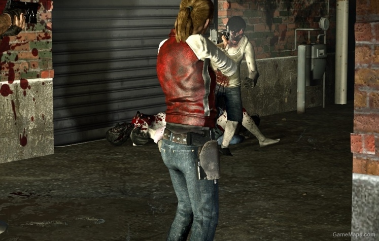 Leather Coat Grey Red Zoey Body