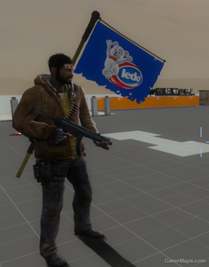Ledo flag over Golf club