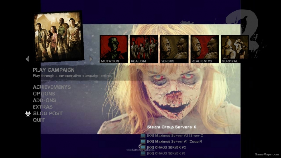 Change The Background To Zombie Collection