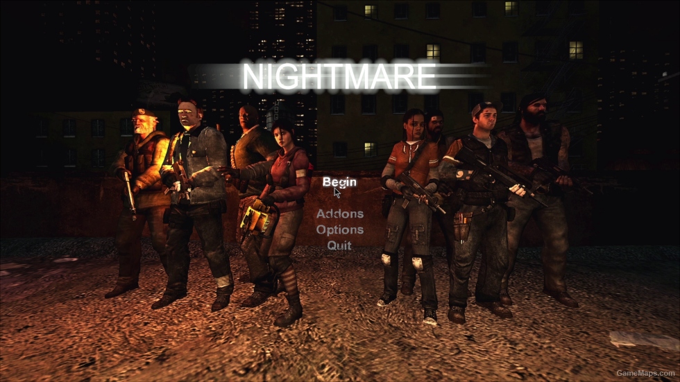 Left 4 Dead 2 main menu background video for Nightmare Collection