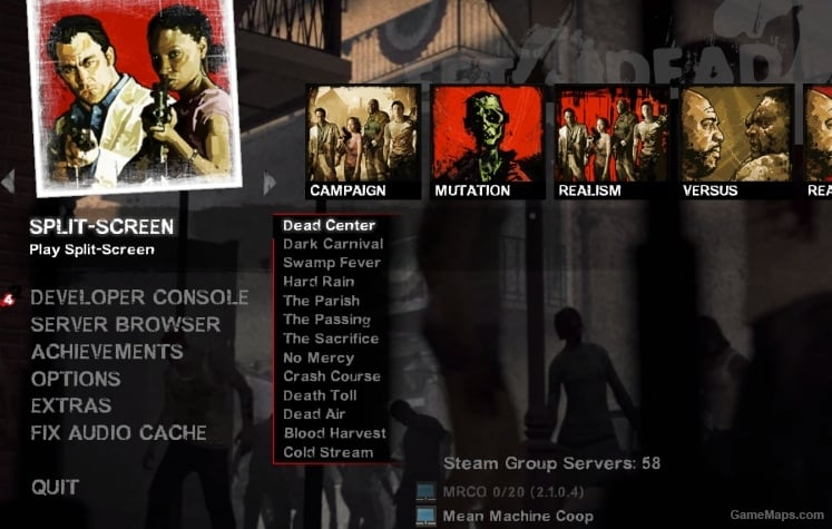 Left 4 Dead 2 Split-Screen MainMenu Mod