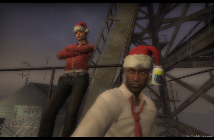 Louis with Christmas Hat