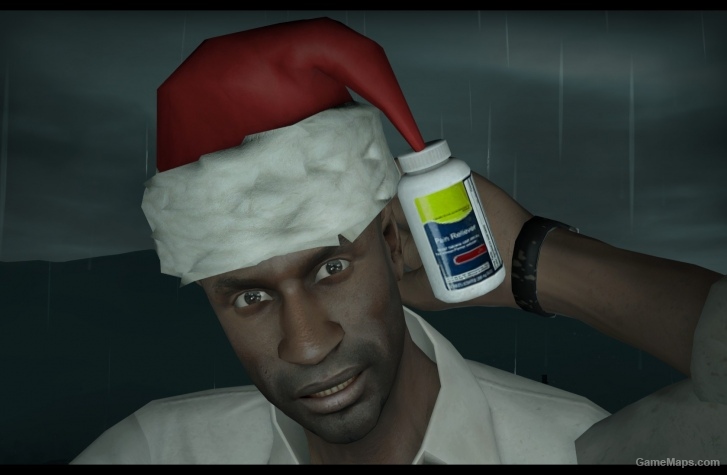 Louis with Christmas Hat