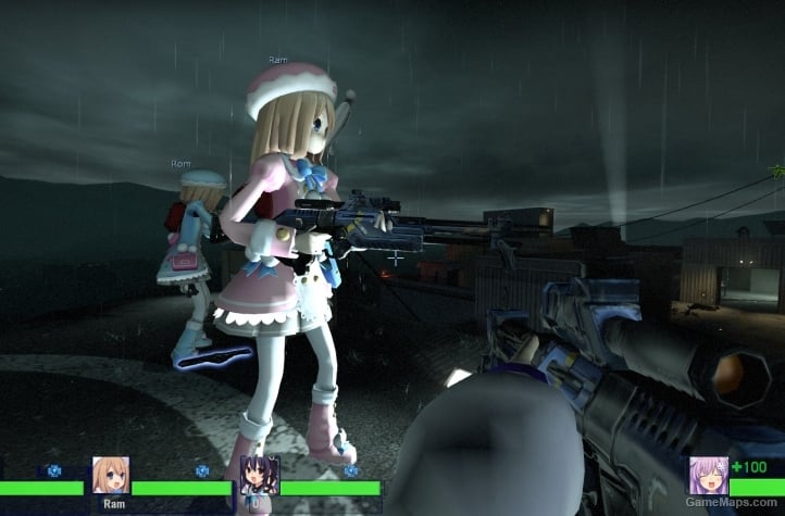 M-29 Incisor - Little girl hold sniper rifle. M-29 Incisor