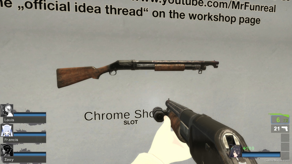 M1897 Trench Gun Dragon Breath From KF2 [chrome shotguns] (request)