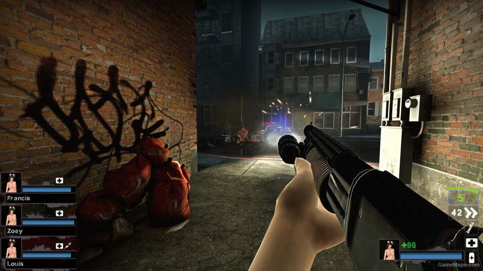 M1897 Trench Gun Dragon Breath From KF2 [chrome shotguns] (request)