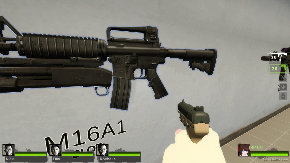 M4A1 Masterkey (Rifle,Chrome Shotgun)
