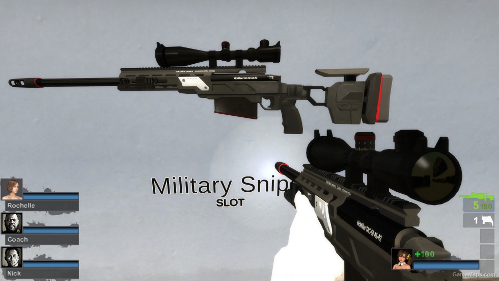 Mcmillan tac 50a1 r2 military sniper mod for left 4 dead 2