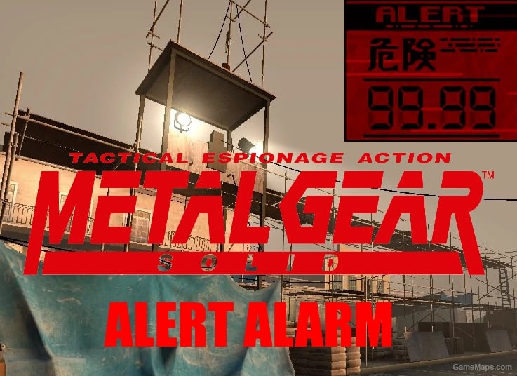 Metal Gear Solid Alert Alarm for Tower Perimeter Alarm