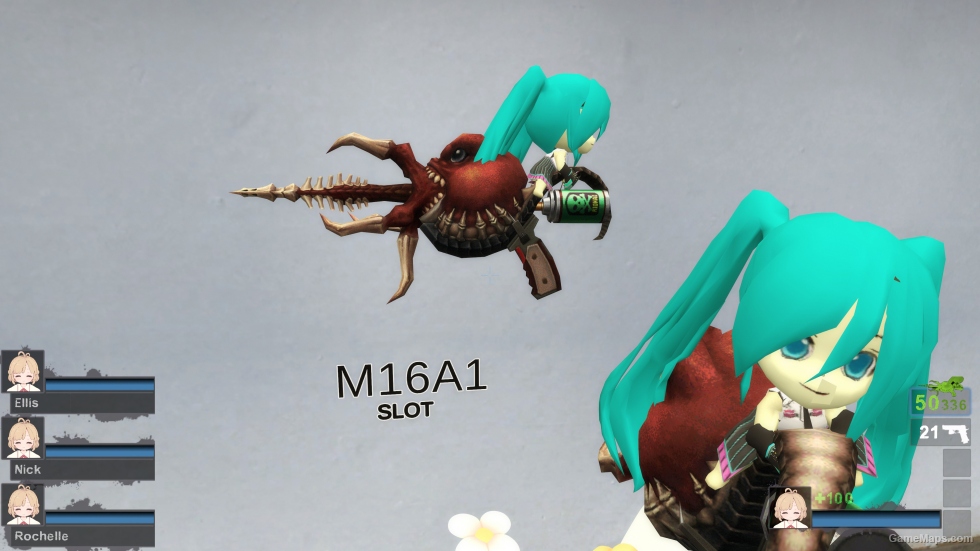 Miku fufu gun (M16A2)