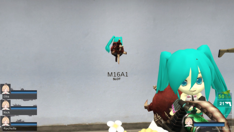 Miku fufu gun (M16A2)