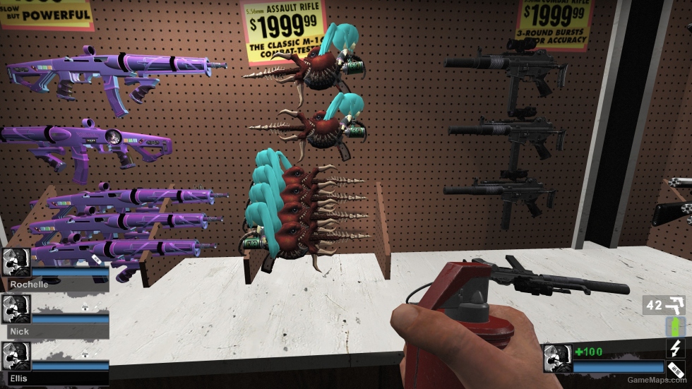 Miku fufu gun (M16A2)