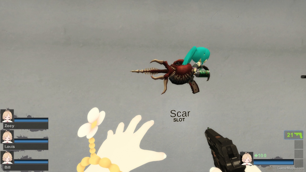 Miku fufu gun (scar) [Sound fix Ver]