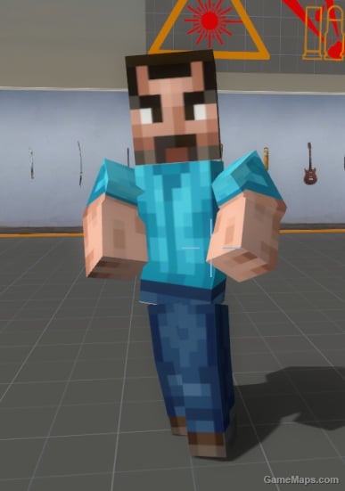 Minecraft Steve Jack Black over Coach