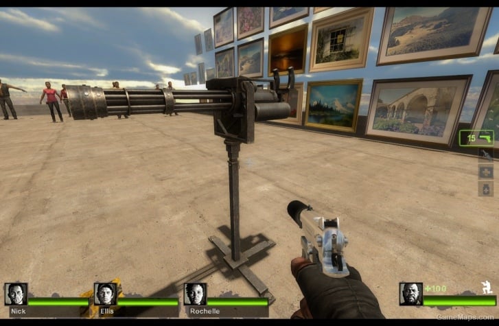 Minigun with Flash Suppressor