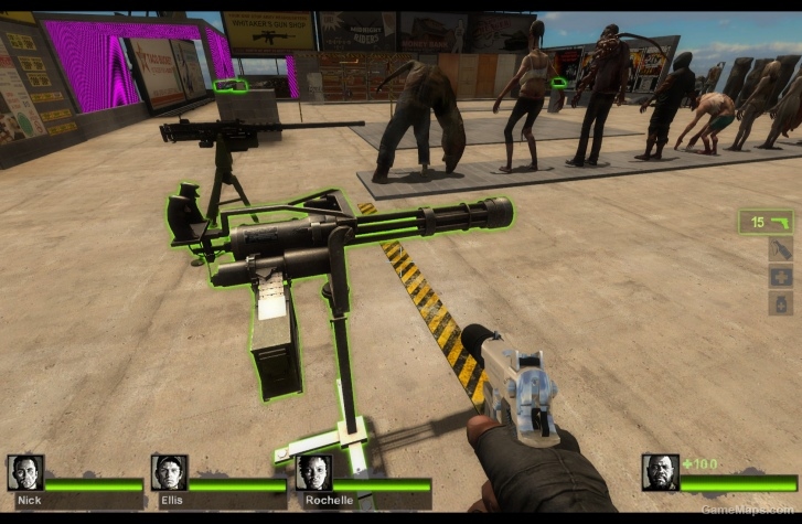 Minigun with Flash Suppressor