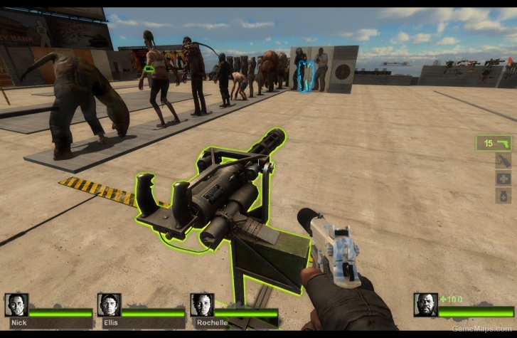 Minigun with Flash Suppressor