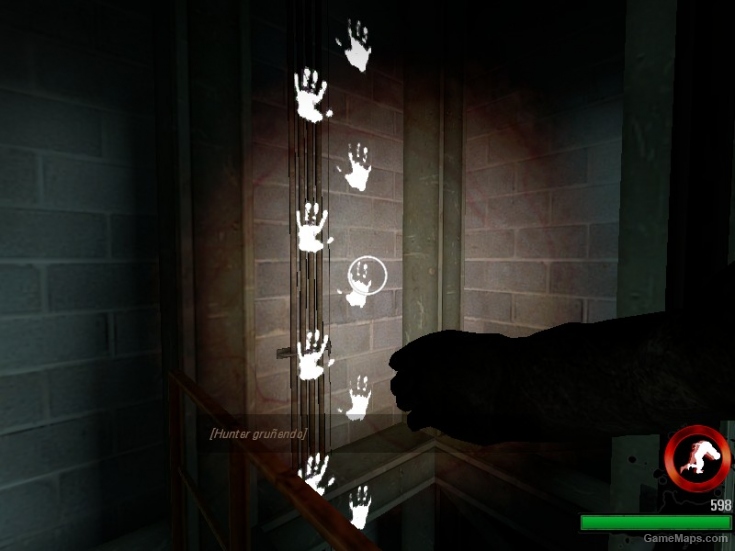 white hands like stairs of infected