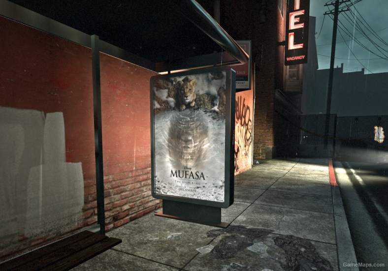 Mufasa: The Lion King Bus stop poster