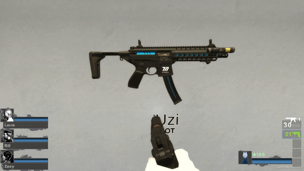 MW22 BAS-P Yuuka Theme v6 (UZI SMG) [Sound fix Ver]