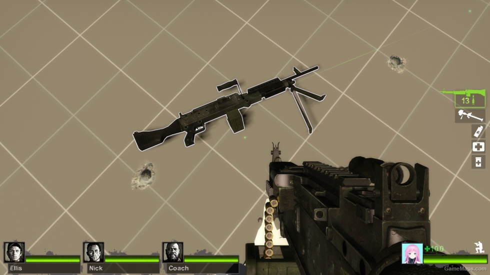 MW2 - Dark Metal M240B [M60] v2 (request) [Sound fix Ver]