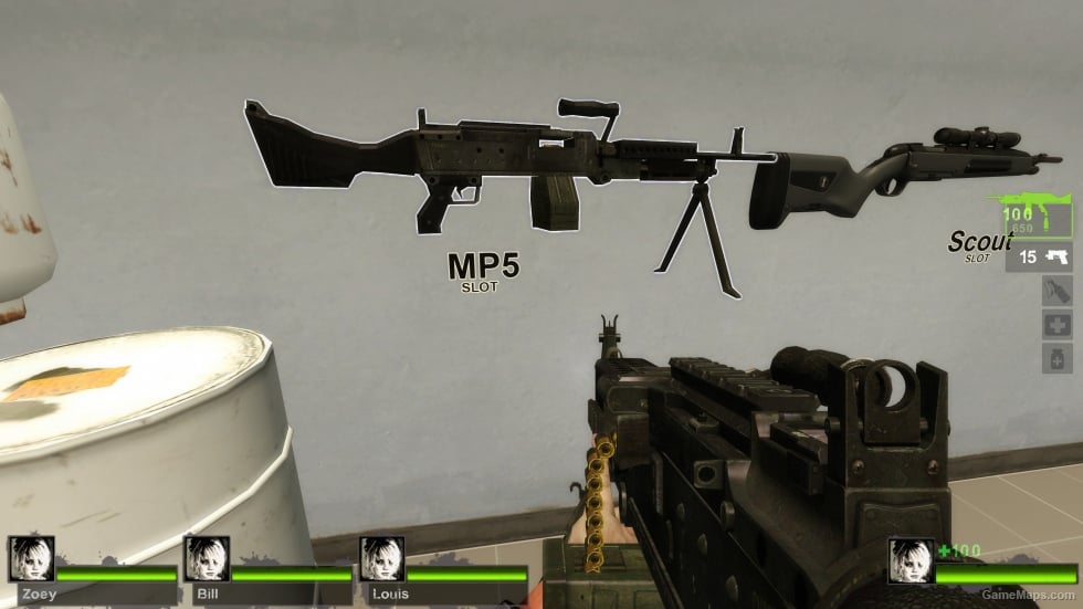 MW2 - Dark Metal M240B (MP5N) [request]