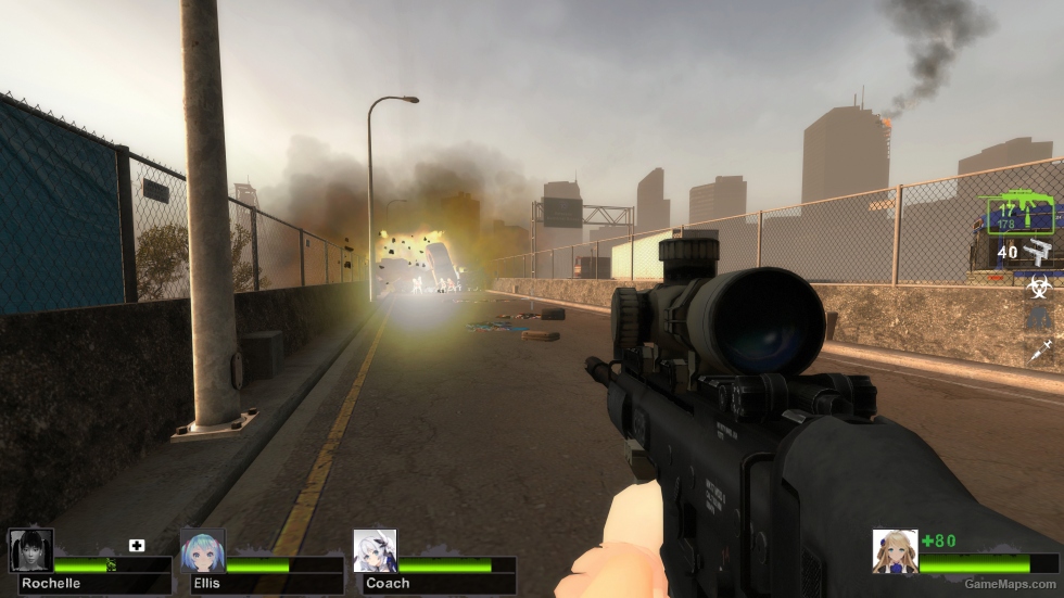 MW2 SCAR-H LB Black camo (FN MK 17 LB) [Military Sniper Rifle]