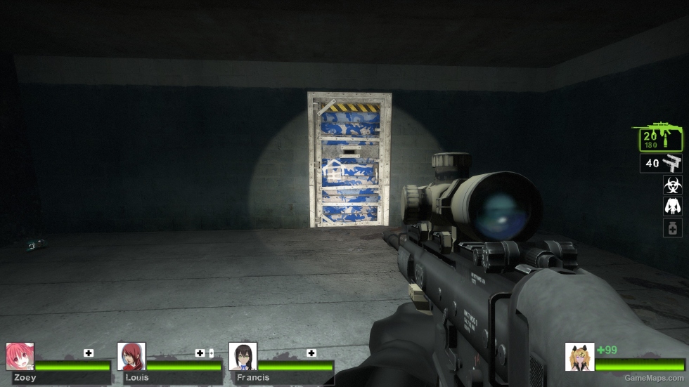 MW2 SCAR-H LB Black camo (FN MK 17 LB) [Military Sniper Rifle]