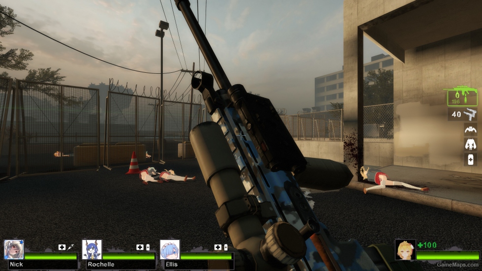 MW2 SCAR-H LB Blue Urban camo (FN MK 17 LB) [Military Sniper Rifle]
