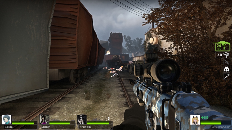 MW2 SCAR-H LB Blue Urban camo (FN MK 17 LB) [Military Sniper Rifle]