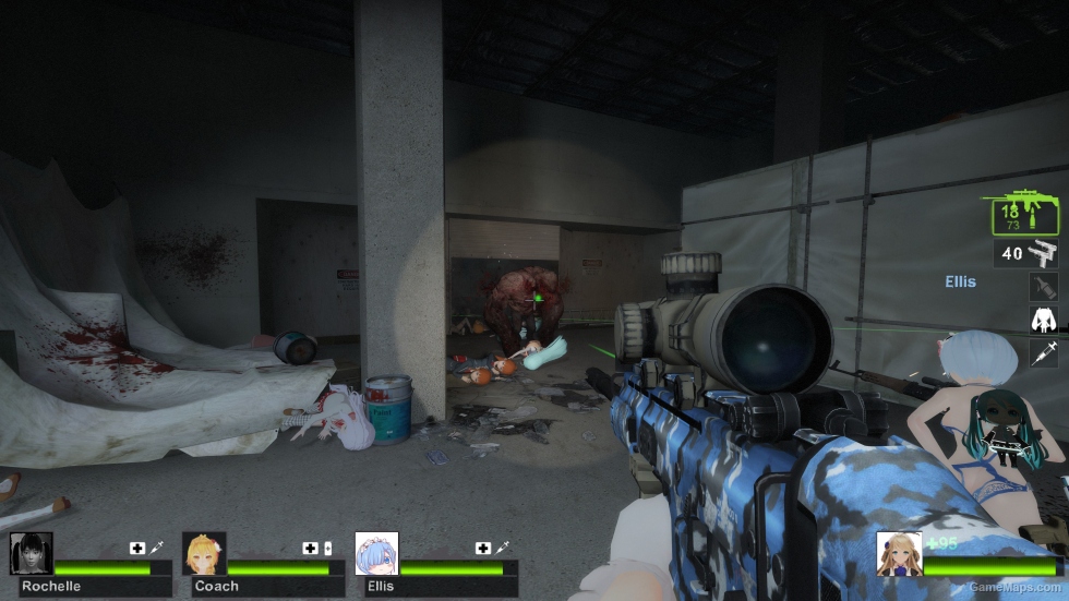 MW2 SCAR-H LB Blue Urban camo (FN MK 17 LB) [Military Sniper Rifle]