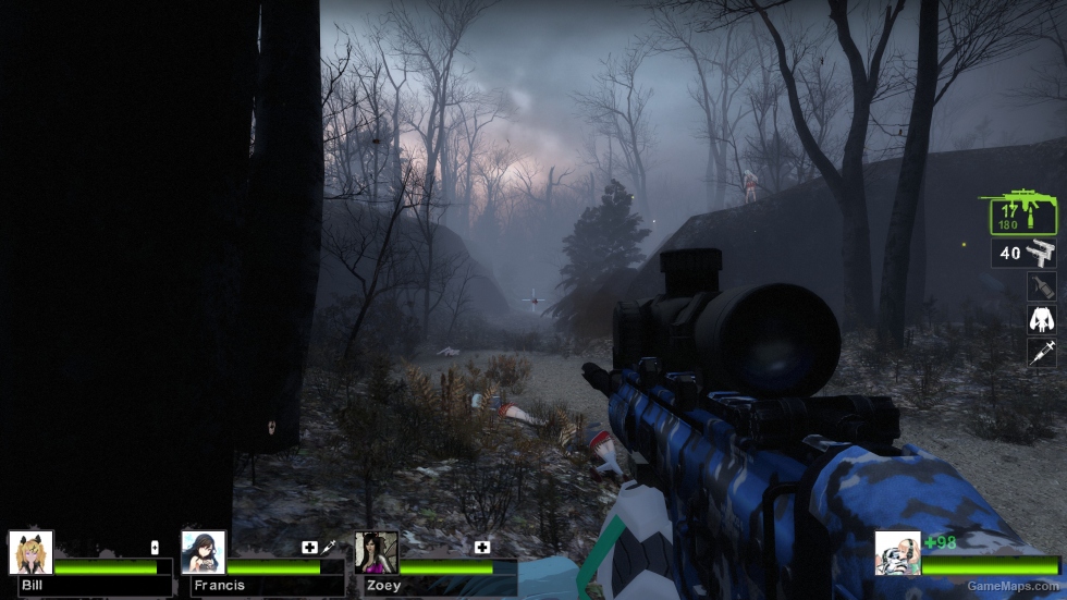 MW2 SCAR-H LB Blue Urban camo (FN MK 17 LB) [Military Sniper Rifle]