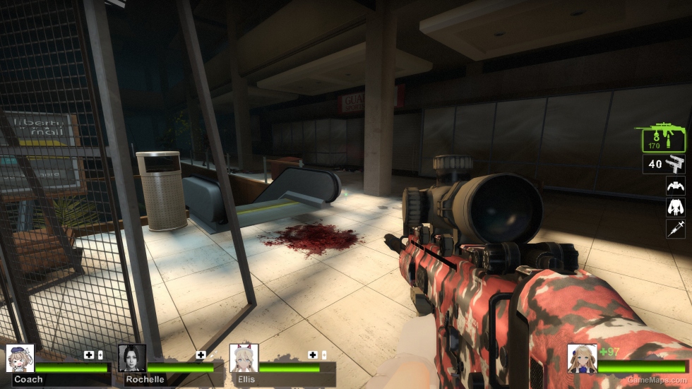 MW2 SCAR-H LB redurban camo (FN MK 17 LB) [Military Sniper Rifle]