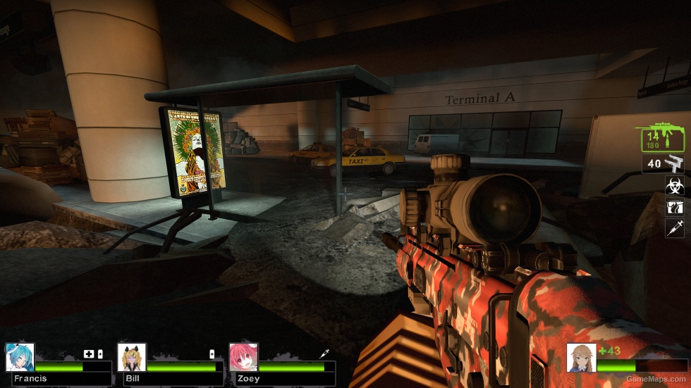 MW2 SCAR-H LB redurban camo (FN MK 17 LB) [Military Sniper Rifle]