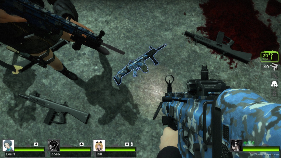 MW2 SCAR-H Grip Blue Urban (AKM)