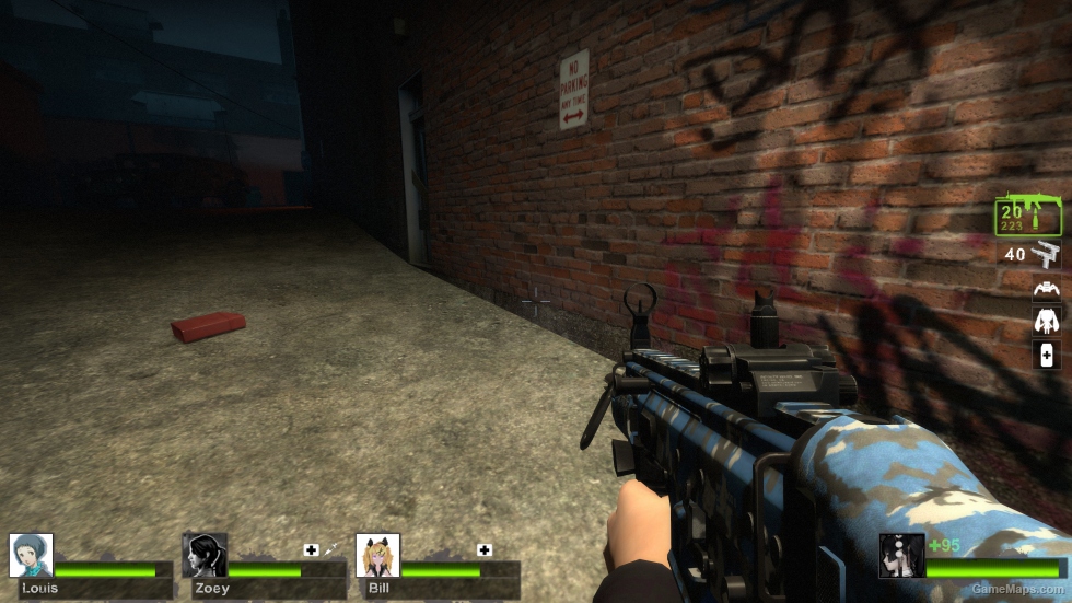 MW2 SCAR-H Grip Blue Urban (AKM)