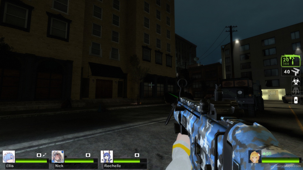 MW2 SCAR-H Grip Blue Urban (AKM)