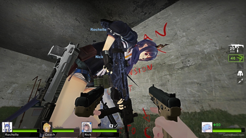 MW2 SCAR-H Grip bluetiger (AKM)
